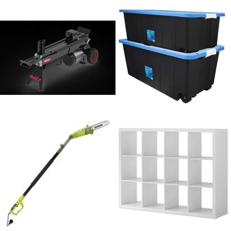 CLEARANCE! Pallet – 17 Pcs – Storage & Organization, Hedge Clippers & Chainsaws, Power Tools, Hardware – Overstock – Better Homes & Gardens, Snow Joe