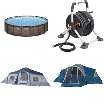 Pallet – 17 Pcs – Camping & Hiking, Mattresses, Pools & Water Fun, Air Conditioners – Customer Returns – Coleman, Ozark Trail, The Coleman Company, Inc., Bounty Hunter