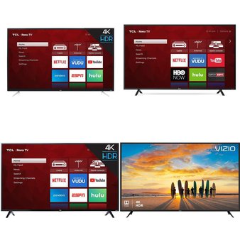 10 Pcs – LED/LCD TVs – Refurbished (GRADE A, GRADE B) – TCL, VIZIO