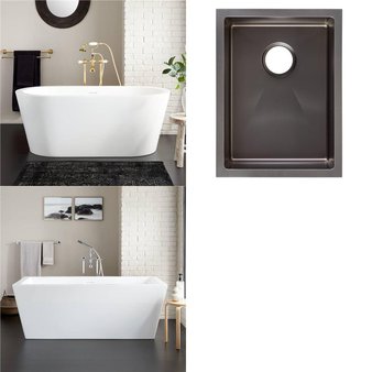 Pallet – 4 Pcs – Kitchen & Bath Fixtures – Open Box Like New – Signature Hardware