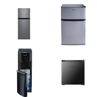 Pallet – 7 Pcs – Bar Refrigerators & Water Coolers, Freezers, Refrigerators – Customer Returns – HISENSE, Galanz, Primo Water