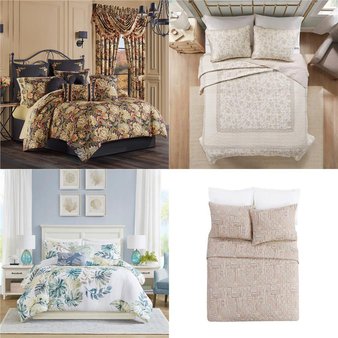 Pallet – 18 Pcs – Bedding Sets – Like New – Private Label Home Goods, Casual Comfort, Madison Park, Waverly