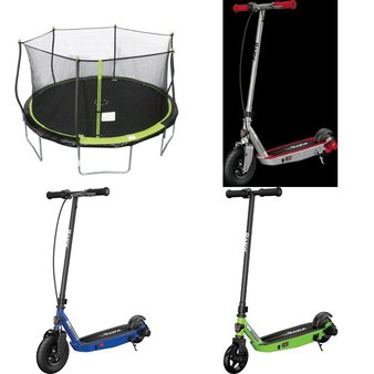 Pallet – 14 Pcs – Powered, Vehicles, Trains & RC, Trampolines – Customer Returns – Razor, Razor Power Core, New Bright, Hover-1