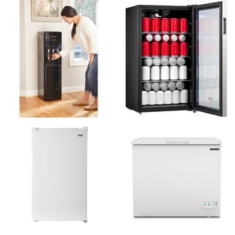 Pallet – 8 Pcs – Freezers, Refrigerators, Bar Refrigerators & Water Coolers – Customer Returns – Arctic King, HISENSE, Primo, Galanz