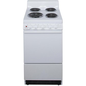 Pallet – 1 Pcs – Holiday EAK10MOO 2.4-cu ft Freestanding Electric Range White – Damaged/Missing Parts – PREMIER