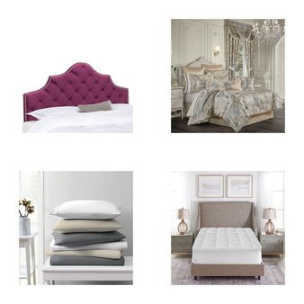 6 Pallets – 277 Pcs – Curtains & Window Coverings, Rugs & Mats, Bedding Sets, Covers, Mattress Pads & Toppers – Mixed Conditions – Unmanifested Home, Window, and Rugs, Rod Desyne, Madison Park, Liz Claiborne