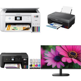 Pallet – 19 Pcs – All-In-One, Speakers – Open Box Customer Returns – EPSON, HP, onn., Sanyo