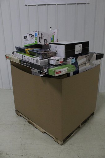Pallet – 51 Pcs – Lighting & Light Fixtures, Hardware, Kitchen & Bath Fixtures, Decor – Damaged / Missing Parts – allen + roth, Project Source, Harbor Breeze, Honeywell