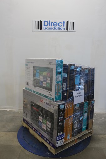 Pallet – 14 Pcs – TVs – Customer Returns – Samsung, HISENSE, VIZIO, JVC