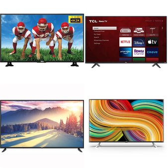 5 Pcs – LED/LCD TVs – Refurbished (GRADE A) – RCA, TCL, JVC