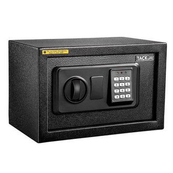 CLEARANCE! Pallet – 40 Pcs – TACKLIFE HES25A Safe Box 0.5 Cubic Feet Digital Lock Box with Instruction Light – Brand New – Retail Ready