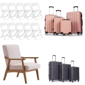 Pallet – 10 Pcs – Luggage, Bedroom, Patio, Living Room – Customer Returns – Travelhouse, Ktaxon, GUNAITO, Zimtown