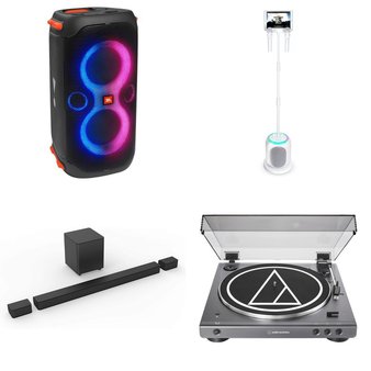 Pallet – 40 Pcs – Speakers, Powered, Portable Speakers, CD Players, Turntables – Customer Returns – onn., THE SINGING MACHINE, VIZIO, JBL