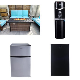 CLEARANCE! Pallet – 6 Pcs – Bar Refrigerators & Water Coolers, Refrigerators, Fireplaces – Customer Returns – Galanz, Great Value, Better Homes & Gardens