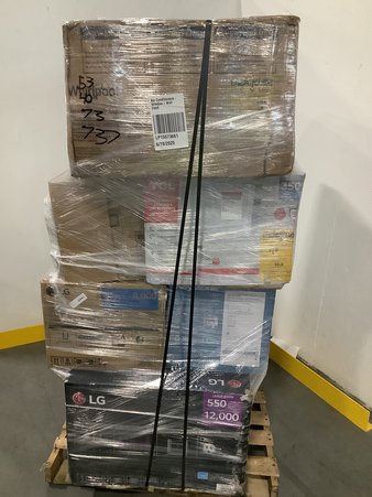 1 Pallets – 10 Pcs – Air Conditioners – Untested Customer Returns – Major Retailer