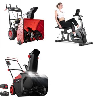Pallet – 4 Pcs – Snow Removal, Unsorted, Exercise & Fitness – Customer Returns – PowerSmart, MaxKare