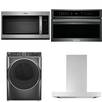 4 Pcs – Microwaves – New – GE, WHIRLPOOL, Frigidaire