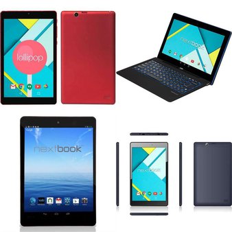28 Pcs – Refurbished NEXTBOOK Tablets (GRADE B) – Models: NXA8QC116-RD, NXA116QC164, NX785QC8G, NXA8LTE116