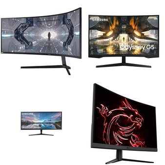 Pallet – 16 Pcs – Monitors – Damaged / Missing Parts / Tested NOT WORKING – Samsung, MSI