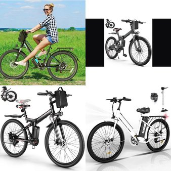 Flash Sale! 3 Pallets – 17 Pcs – Cycling & Bicycles, Outdoor Sports, Trampolines, Powered – Untested Customer Returns – SEGMART, Gocio, Colorway