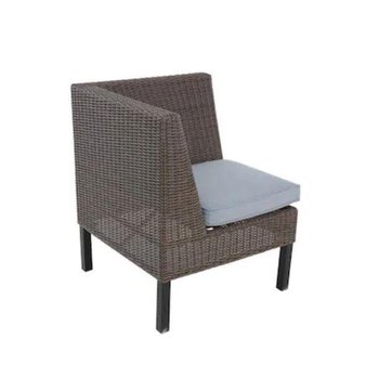 Pallet – allen and roth FRS80979C Chesterbrook Wicker Metal Stationary Dining Chair(s) with Light Blue Cushioned Seat – Customer Returns – Allen and Roth