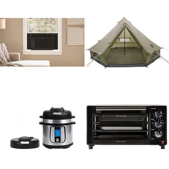 Pallet – 16 Pcs – Slow Cookers, Roasters, Rice Cookers & Steamers, Toasters & Ovens, Comforters & Duvets, Decor – Damaged / Missing Parts / Tested NOT WORKING – Instant Pot, PowerXL, Martha Stewart, Always Home