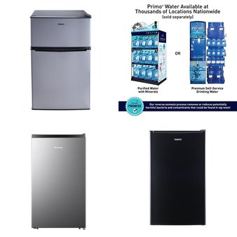 Pallet – 6 Pcs – Bar Refrigerators & Water Coolers, Refrigerators – Customer Returns – HISENSE, Galanz, Primo International
