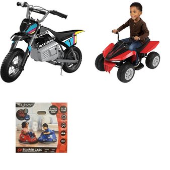 Pallet – 3 Pcs – Vehicles – Customer Returns – Flybar, Razor, Adventure Force