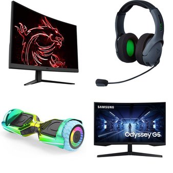 Pallet – 40 Pcs – Powered, Monitors, Audio Headsets – Damaged / Missing Parts / Tested NOT WORKING – Jetson, PDP, Samsung, Microsoft