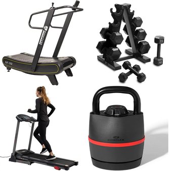 Pallet – 5 Pcs – Exercise & Fitness – Customer Returns – FitRx, Sunny Health & Fitness, ‎Signature Fitness, Bowflex