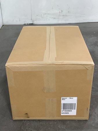 1 Parcel Box – 53 Pcs – T-Shirts, Polos, Sweaters, Jeans, Pants & Shorts – Untested Customer Returns – Columbia, Under Armour, The North Face, Dickies – Outdoor Retailer