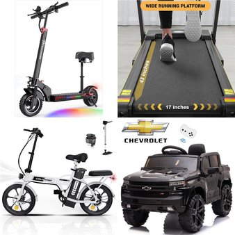Pallet – 9 Pcs – Vehicles, Exercise & Fitness, Unsorted, Powered – Customer Returns – MARNUR, UHOMEPRO, EVERCROSS, Colorway