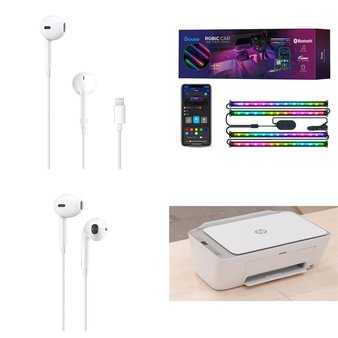APPLE SPECIAL! 1 Pallet – 500 Pcs – In Ear Headphones, Automotive Accessories, Inkjet – Untested Customer Returns – Apple, Skullcandy, Govee, HP