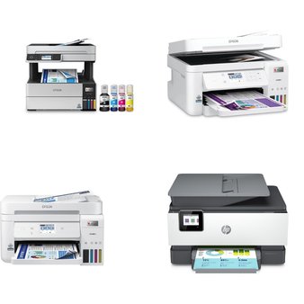 Pallet – 21 Pcs – All-In-One, Inkjet, Projector, Security & Surveillance – Customer Returns – EPSON, HP, iLive, Canon
