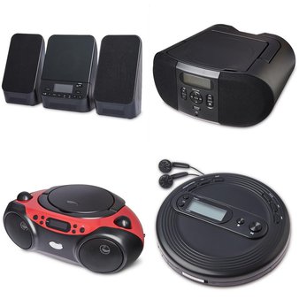 CLEARANCE! 12 Pallets – 917 Pcs – Accessories, Boombox, Shelf Stereo System, Speakers – Customer Returns – onn., Onn, One For All, Monster