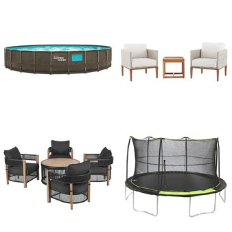 Pallet – 4 Pcs – Patio – Damaged / Missing Parts / Tested NOT WORKING – Better Homes & Gardens, Summer Waves, JumpKing