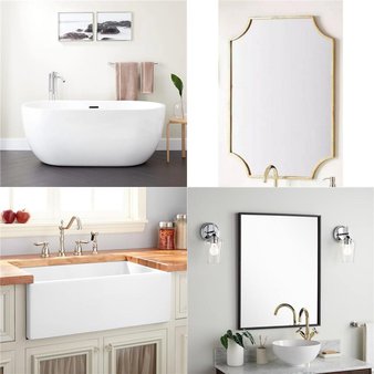 Pallet – 12 Pcs – Decor, Bath, Kitchen & Dining, Unsorted – Open Box Like New – Signature Hardware