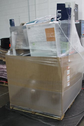 Pallet – 52 Pcs – Curtains & Window Coverings, Lighting & Light Fixtures, Hardware – Customer Returns – Levolor, Project Source, Harbor Breeze, Portfolio