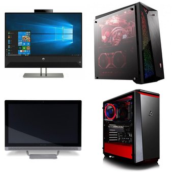 11 Pcs – Desktop & All-In-One Computers – Salvage – HP, MSI, CLX, DELL