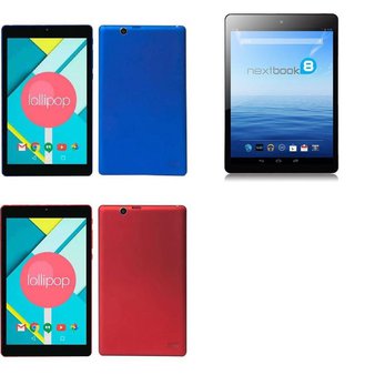 20 Pieces of Nextbook NXA8QC116B Ares 8″ 16GB Blue Android Tablet, Nextbook Ares NXA8QC116R 8″ Tablet 16GB Red, Nextbook NXAQC116 Ares 8″ 16GB Black Android Tablet Tablets & eReaders GRADE C Refurbished