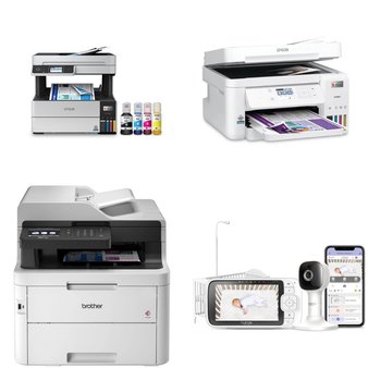 Pallet – 26 Pcs – Baby Monitors, Projector, Inkjet, Unsorted – Customer Returns – Motorola, EPSON, Binatone Electronics International, iLive