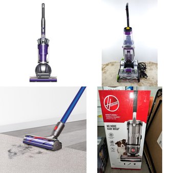 Pallet – 10 Pcs – Vacuums – Damaged / Missing Parts / Tested NOT WORKING – Bissell, Hoover, Dyson