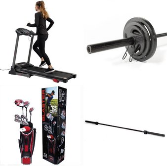 Pallet – 13 Pcs – Outdoor Sports, Exercise & Fitness, Golf, Unsorted – Customer Returns – Ozark Trail, CAP Barbell, Nitro Golf, Franklin Sports