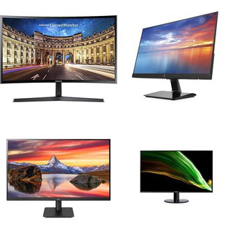 Pallet – 48 Pcs – Monitors – Damaged / Missing Parts / Tested NOT WORKING – Samsung, LG, ACER, HP