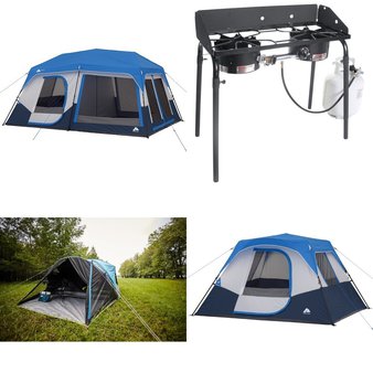 Pallet – 22 Pcs – Camping & Hiking – Customer Returns – Ozark Trail, Coleman, Lifetime, The Coleman Company, Inc.