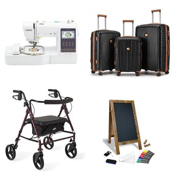Pallet – 22 Pcs – Walkers, Swings & Bouncers, Arts & Crafts, Luggage, Canes, Walkers, Wheelchairs & Mobility – Overstock – SolarSoda, Brother, MedLine