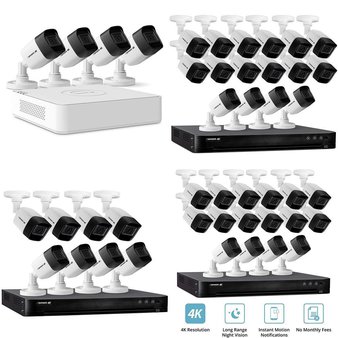 8 Pcs – Defender Security Cameras & Surveillance Systems – Refurbished (GRADE A) – Models: 4K2T8B8, 4K1T4B4V2, 4K4T16B16