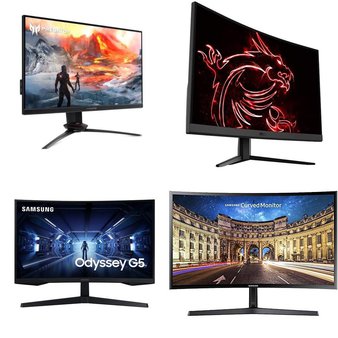 Pallet – 20 Pcs – Monitors – Damaged / Missing Parts / Tested NOT WORKING – Samsung, HP, MSI, ACER