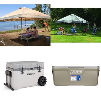 Pallet – 10 Pcs – Camping & Hiking, Hunting – Customer Returns – Ozark Trail, Coleman, Igloo, Wildgame Innovations – BA Products