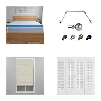 3 Pallets – 203 Pcs – Curtains & Window Coverings, Decor, Kitchen & Dining, Rugs & Mats – Like New or New Customer Returns – JC Penney